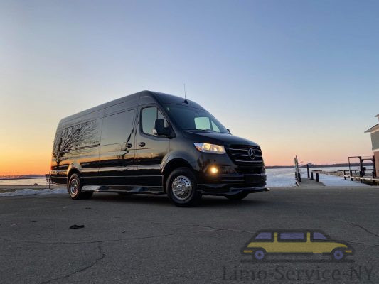 Rent Black Mercedes Sprinter van from Limo-Service-NY