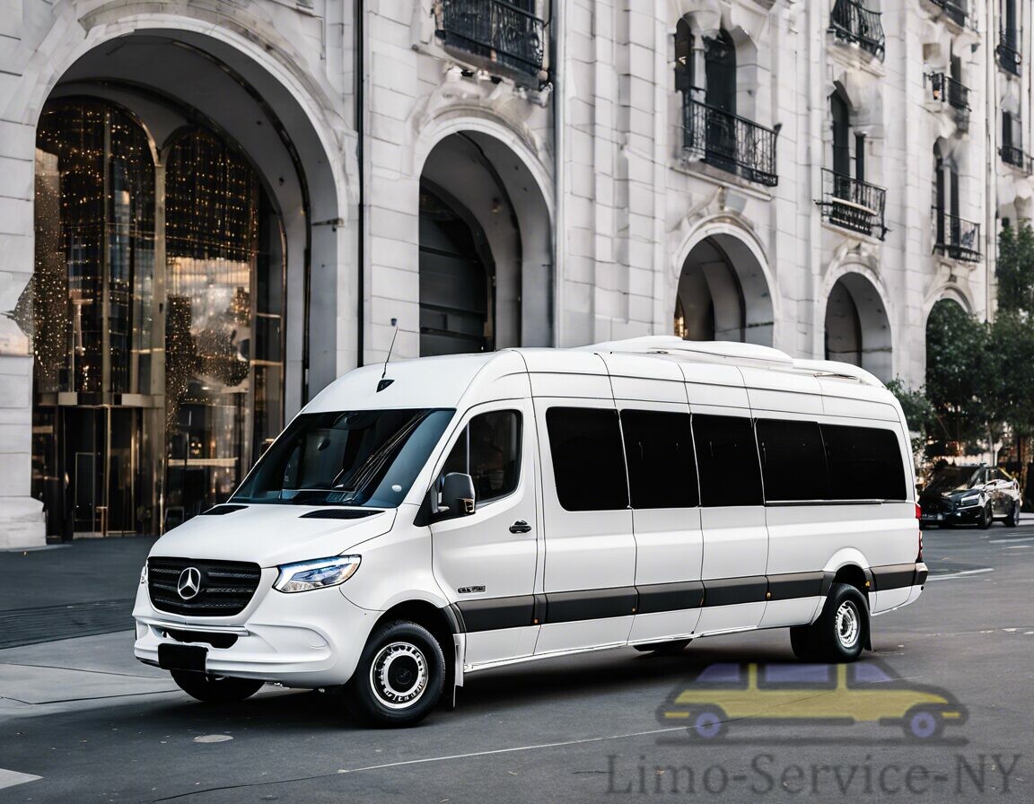 Rent White Mercedes Sprinter from Limo-Service-NY