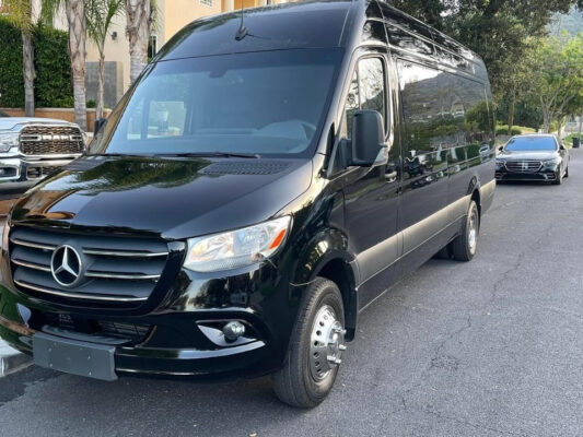 Rent Black Mercedes Sprinter vans located in NJ and NY from Limo-Service-NY
